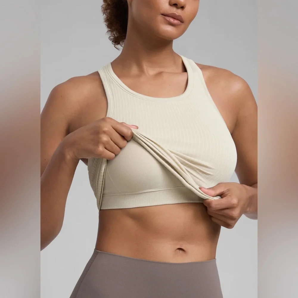 Seamless Racerback Hip Length Tank - Picture 4 of 7